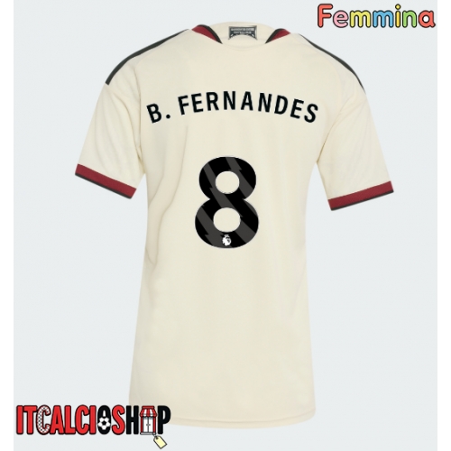 Manchester United Bruno Fernandes #8 Terza Maglia Femmina 2026-27 Manica Corta